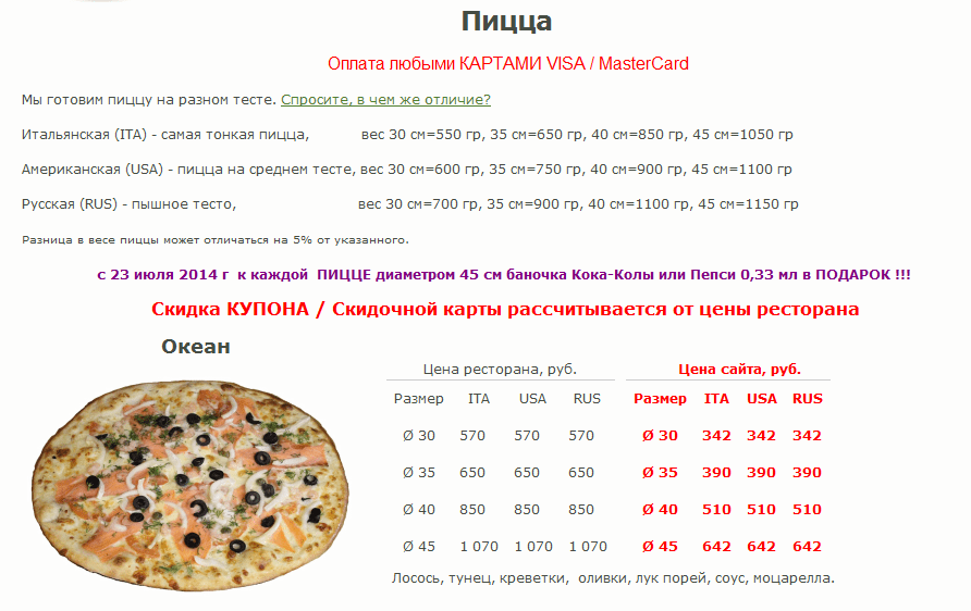 Сколько кусков в пицце диаметром 33см?