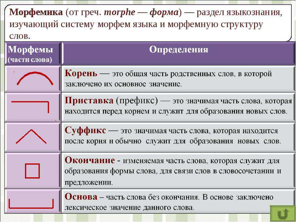 Все способы словообразования (таблица с примерами)