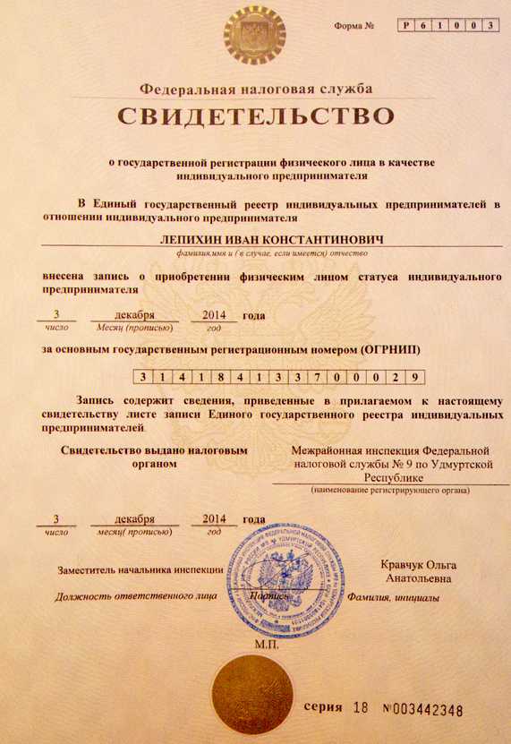 Какую расшифровку имеет огрнип?