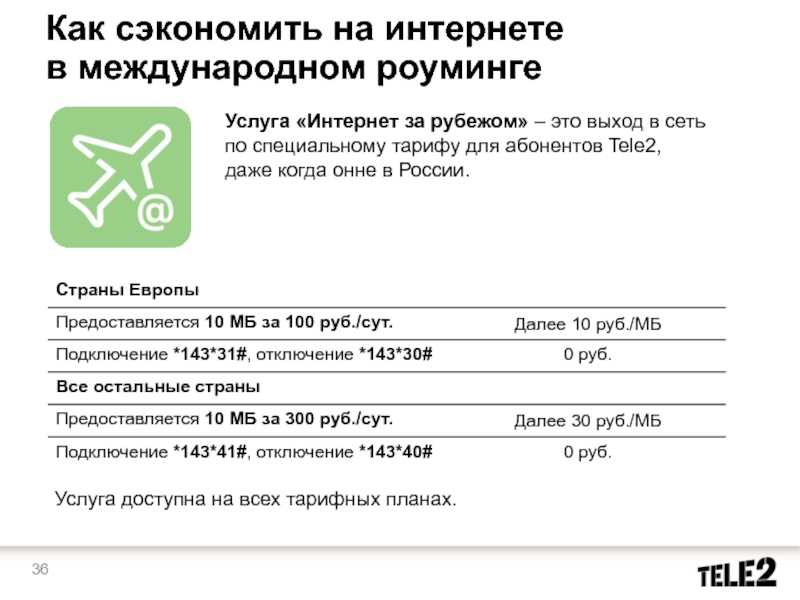 Как подключить теле2 роуминг за границей: обзор тарифов