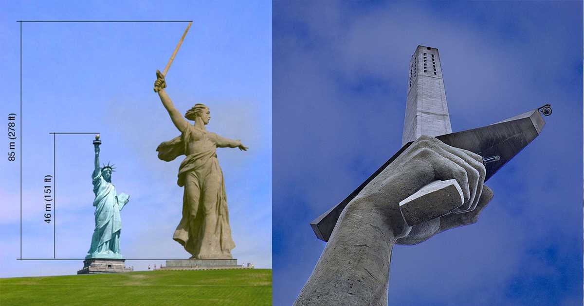 Памятник женщина с мечом: где он находится и как добраться до него