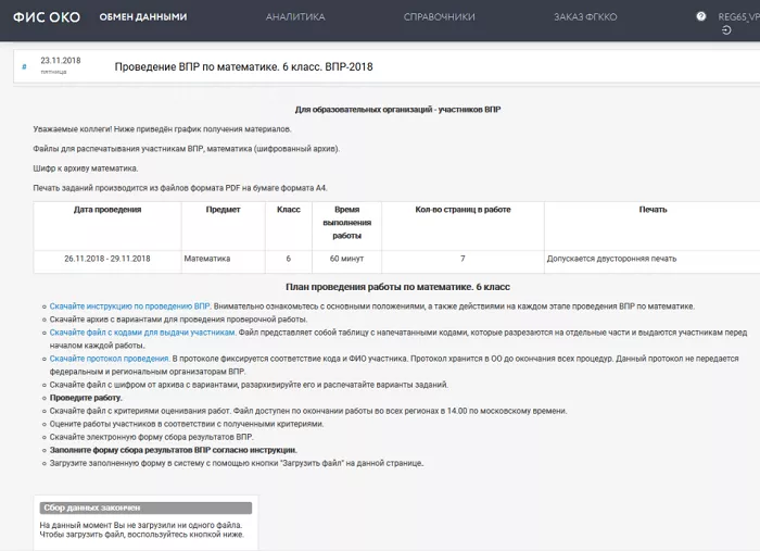 Фис око — вход в личный кабинет впр на официальном сайте