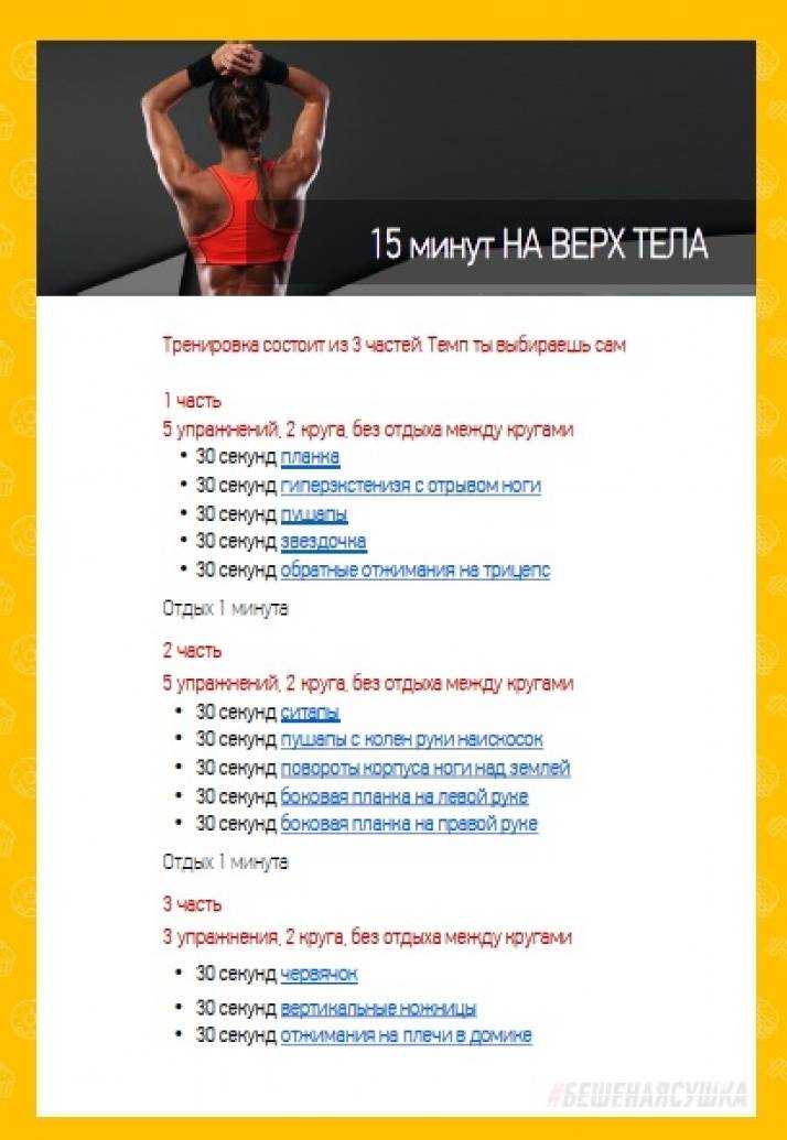 Бешеная сушка: задания на каждый день в домашних условиях без участия
бешеная сушка: задания на каждый день в домашних условиях без участия