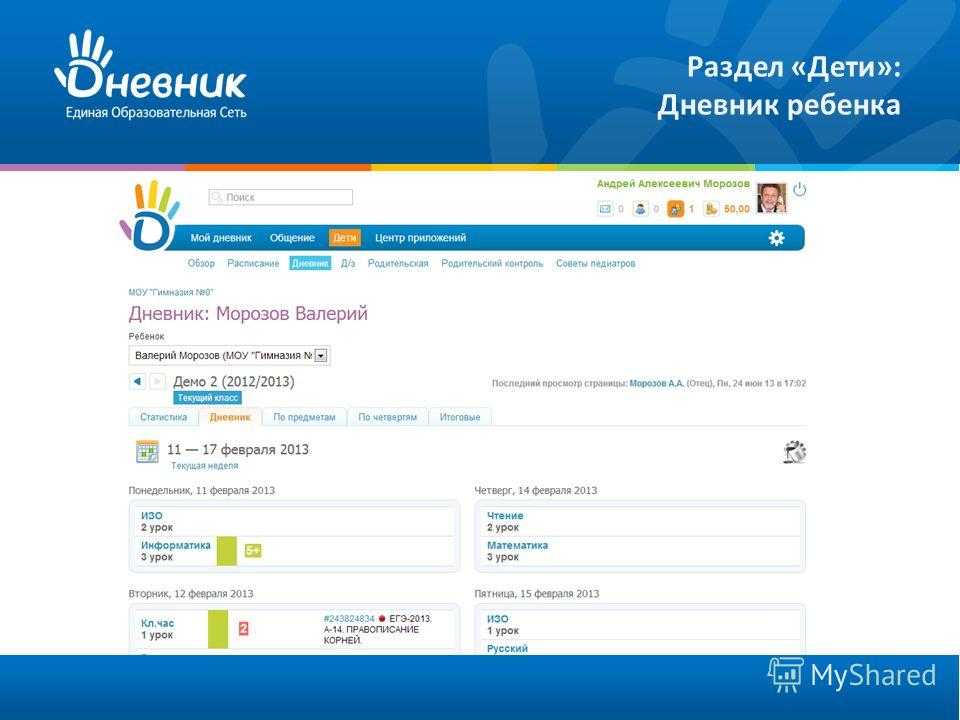 Электронный дневник.ру 2022 года: регистрация, функционал.