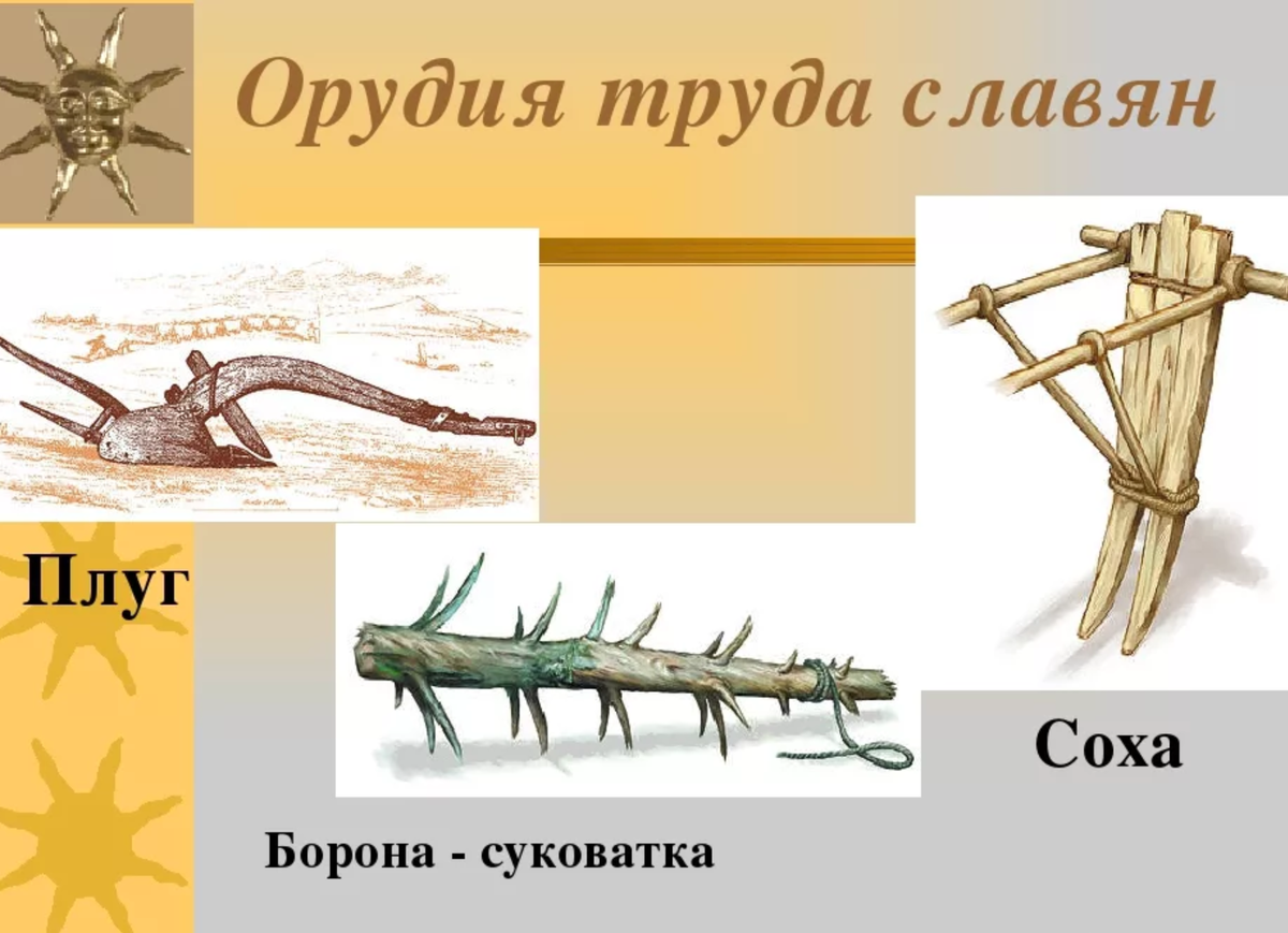 Орудия труда восточных славян - крестьянский труд в 17-19 веке