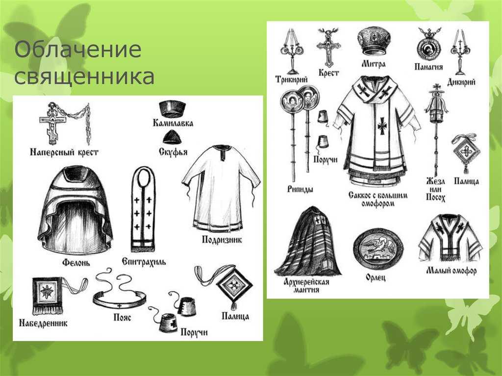 О церковном облачении - официальный сайт храма пророка илии в поречье с.ильинское