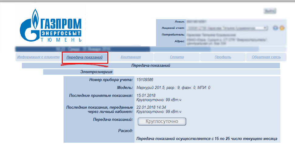 Личный кабинет энергосбыт г.курган: вход, регистрация, передача показаний счетчиков