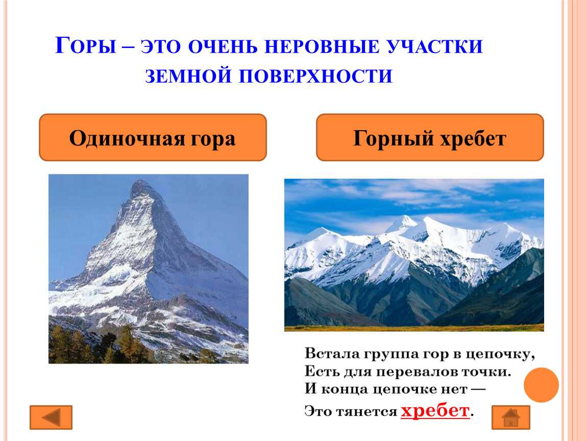 Группы гор. Формы земной поверхности горы. Одиночная гора. Земная поверхность. Горы примеры гор.