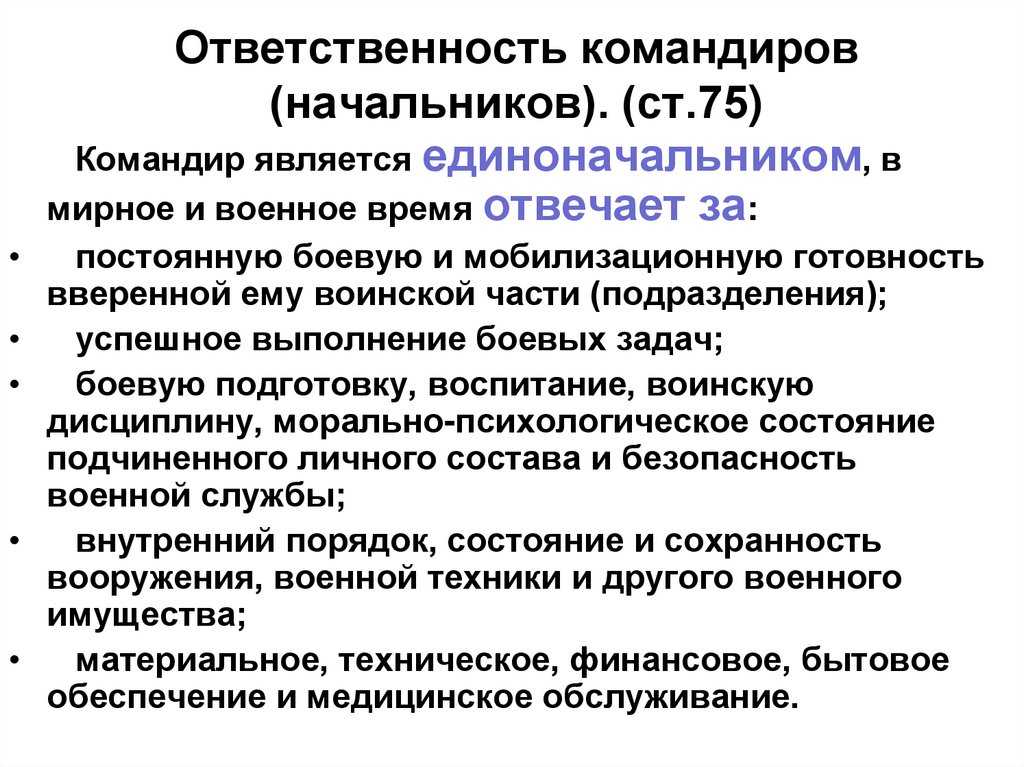 Обязанности командира отделения, подробный обзор