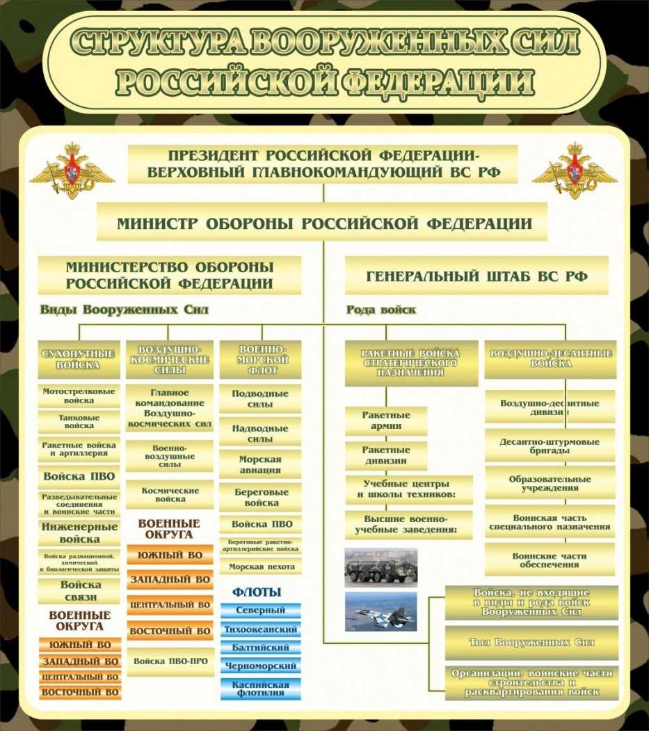 Иерархия силовых структур в россии схема