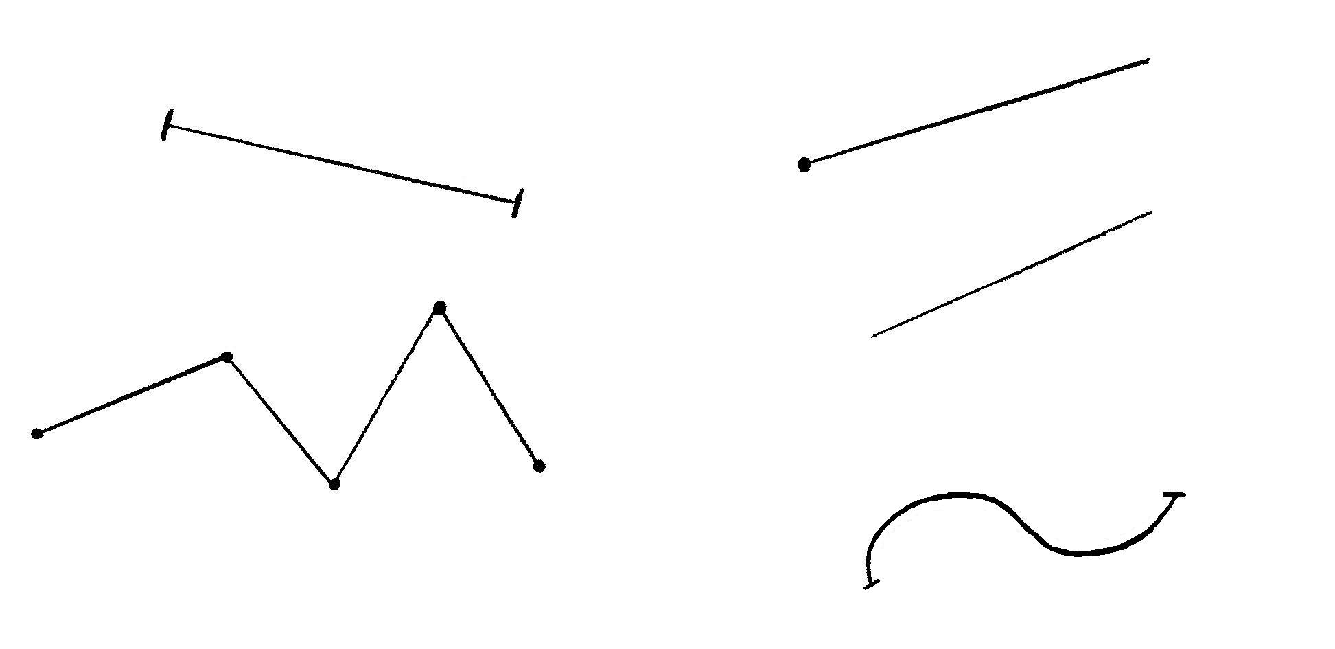 Работа № 10 ломаные линии и сплайновые кривые. кривая и ломаная линия