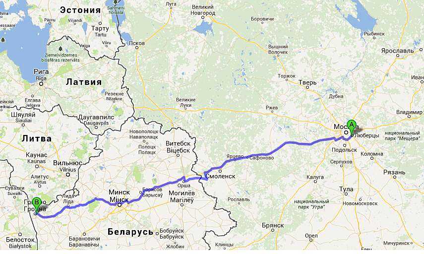 В минск на машине — суточно.ру